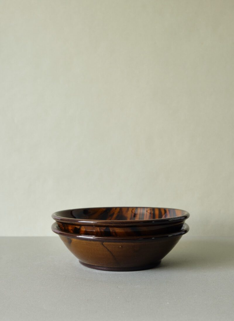 A Pair of Slipware Pasta Bowls by Rob Towler - Image 4