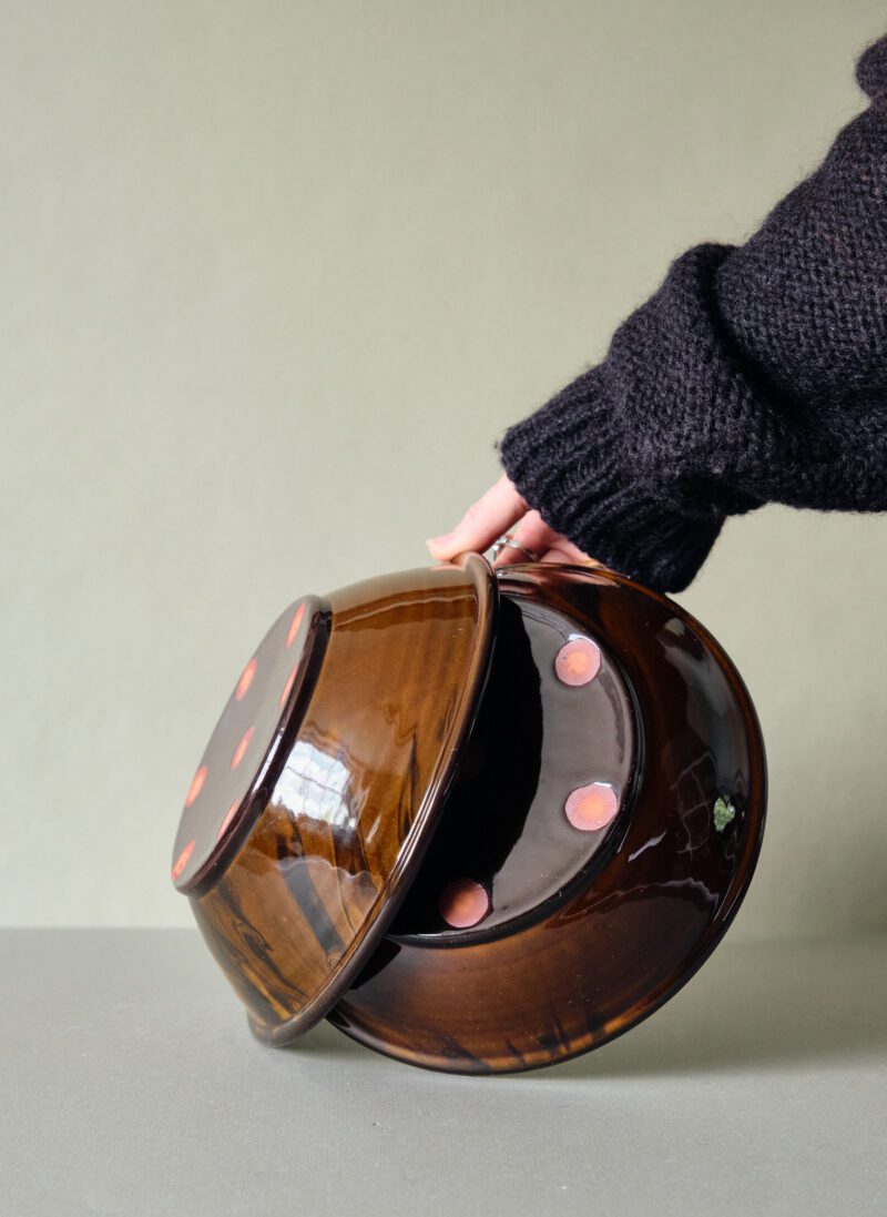 A Pair of Slipware Pasta Bowls by Rob Towler - Image 3