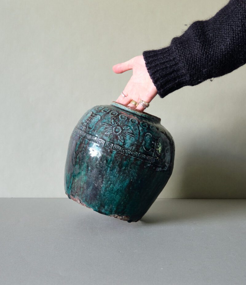 19th Century Turquoise Ginger Jar - Image 2