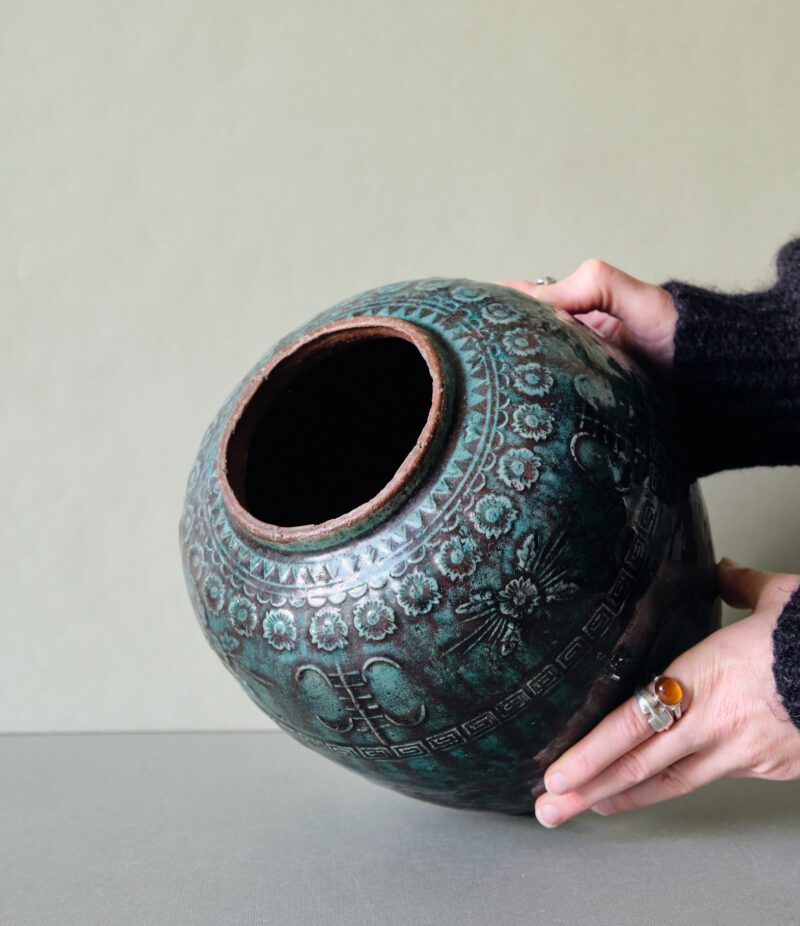 19th Century Turquoise Ginger Jar - Image 4