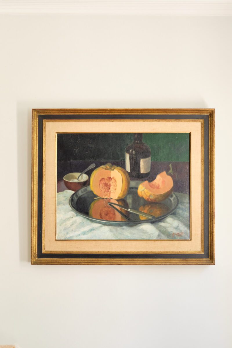 Beautiful Still Life Oil Painting by Florent Catelin 20th Century