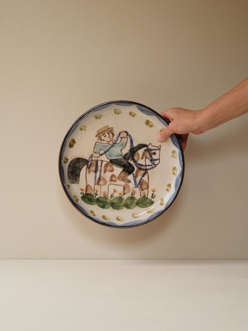 Hand-Painted Ceramic Plate by Ori
