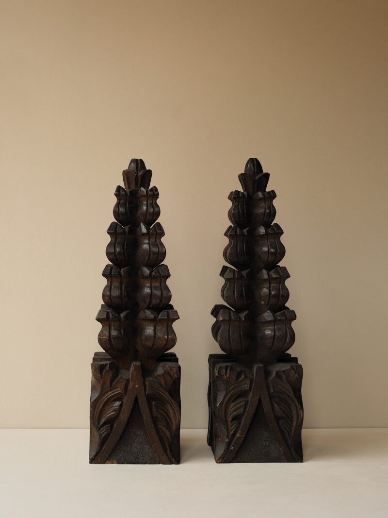 A Pair of Gothic Revival Architectural Finials