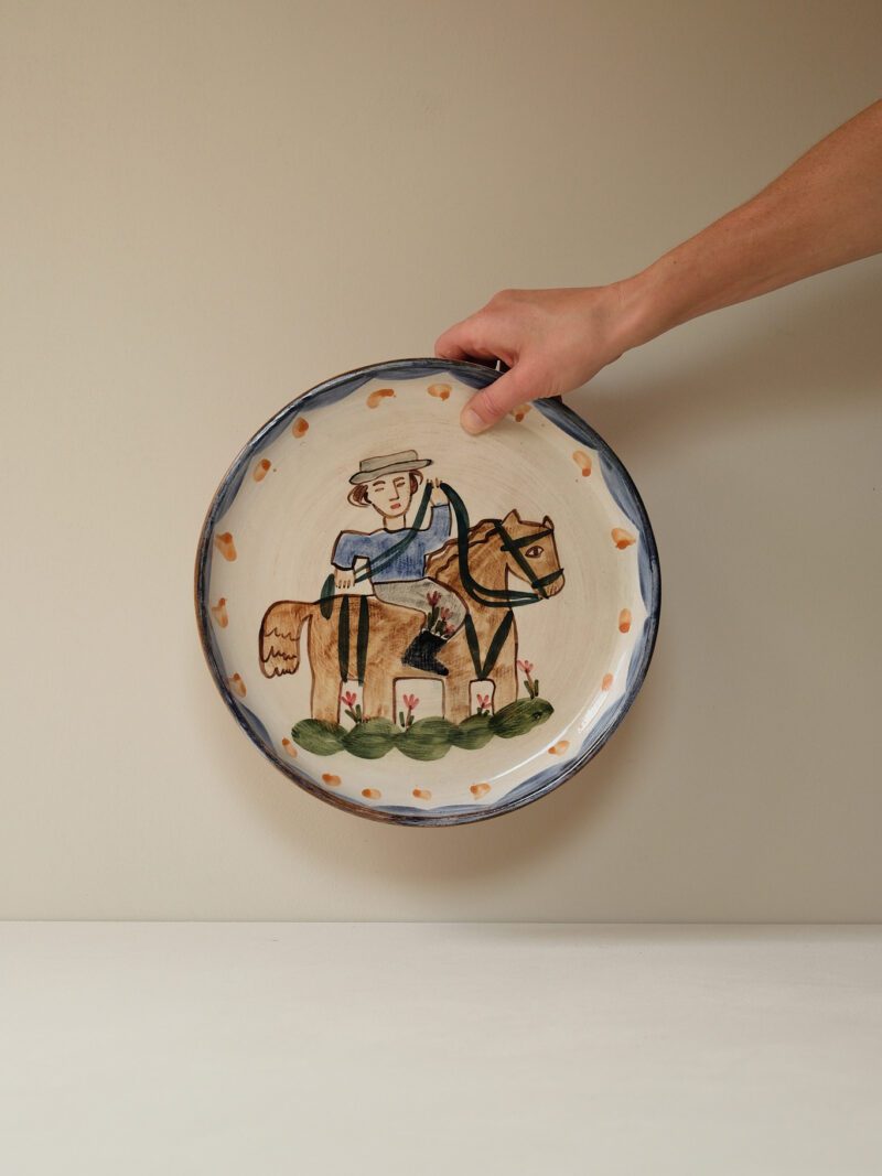 Hand-Painted Ceramic Plate by Ori