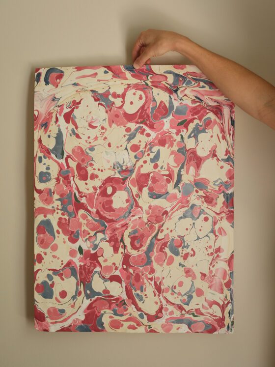 Hand Marbled Paper by Cassidy Mantle