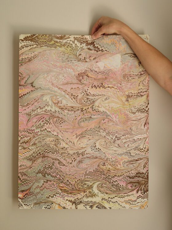Hand Marbled Paper by Cassidy Mantle