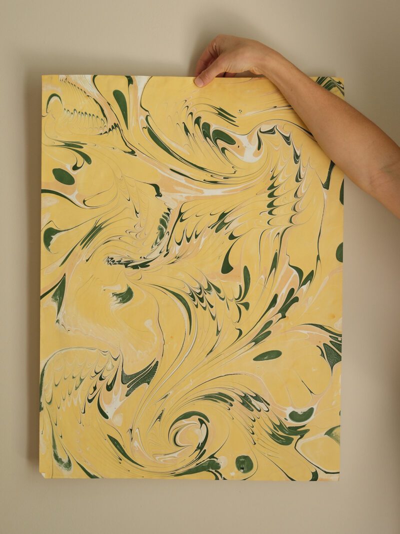 Hand Marbled Paper by Cassidy Mantle