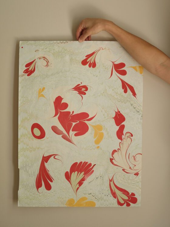 Hand Marbled Paper by Cassidy Mantle