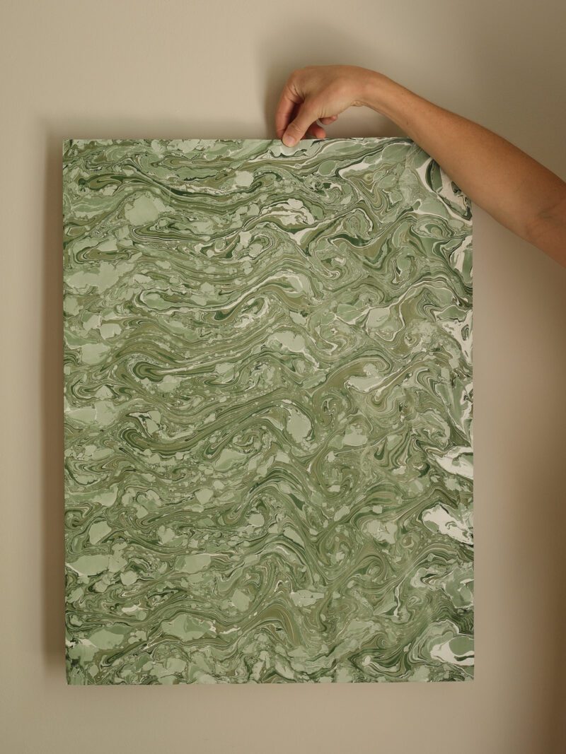 Hand Marbled Paper by Cassidy Mantle