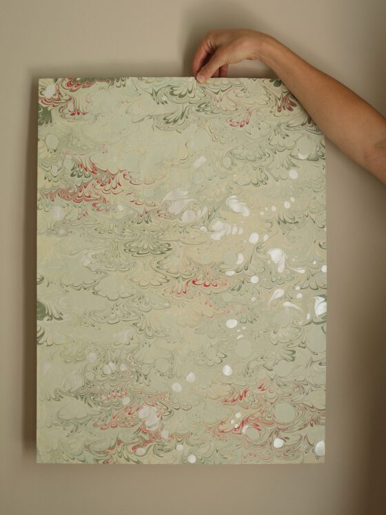 Hand Marbled Paper by Cassidy Mantle