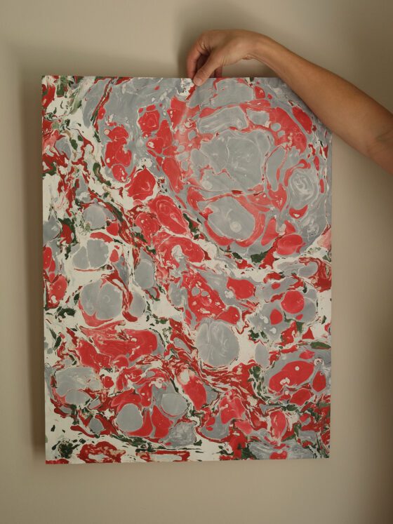 Hand Marbled Paper by Cassidy Mantle
