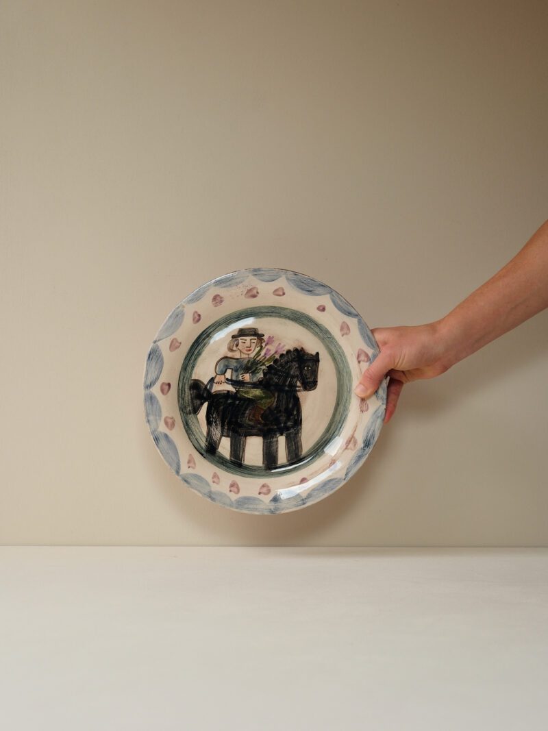 Hand-Painted Ceramic Plate by Ori