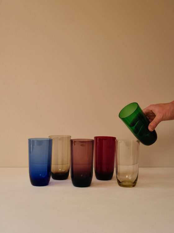 Thin walled Mid-Century Glasses by Tapio Wirkkala
