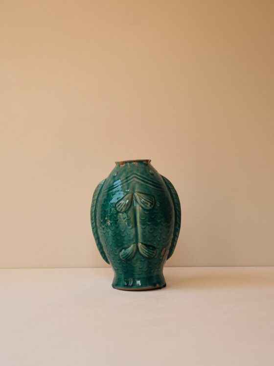 Vintage Koi Fish Vase