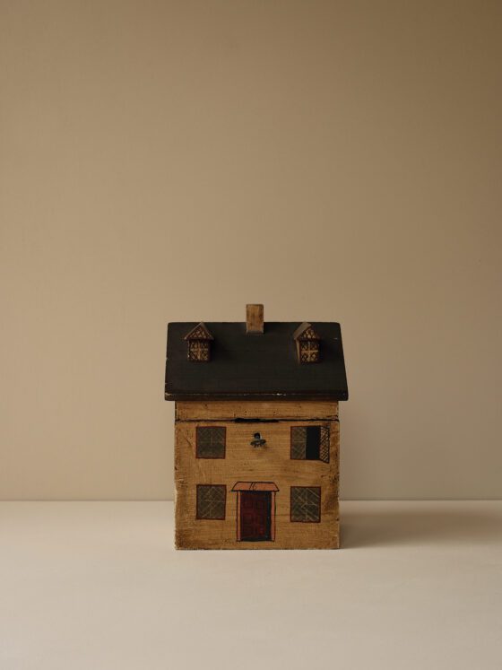 A George III Style Painted Novelty Tea Caddy