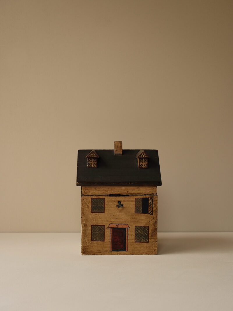 A George III Style Painted Novelty Tea Caddy