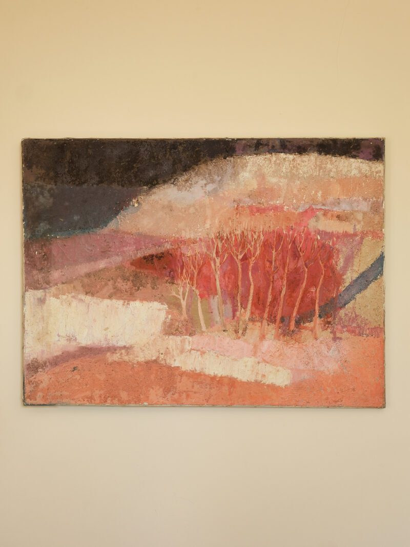 Textured Abstract Landscape Painting, 1988