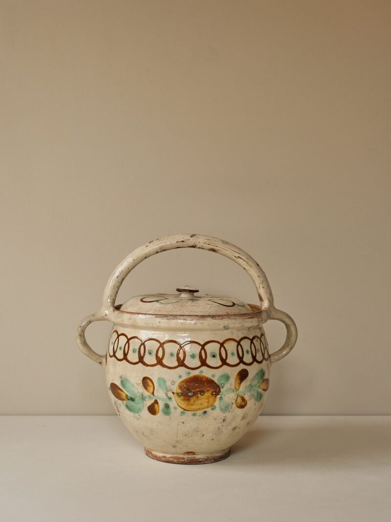 Scandinavian Glazed Earthenware Barselspotte